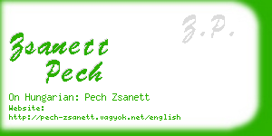 zsanett pech business card